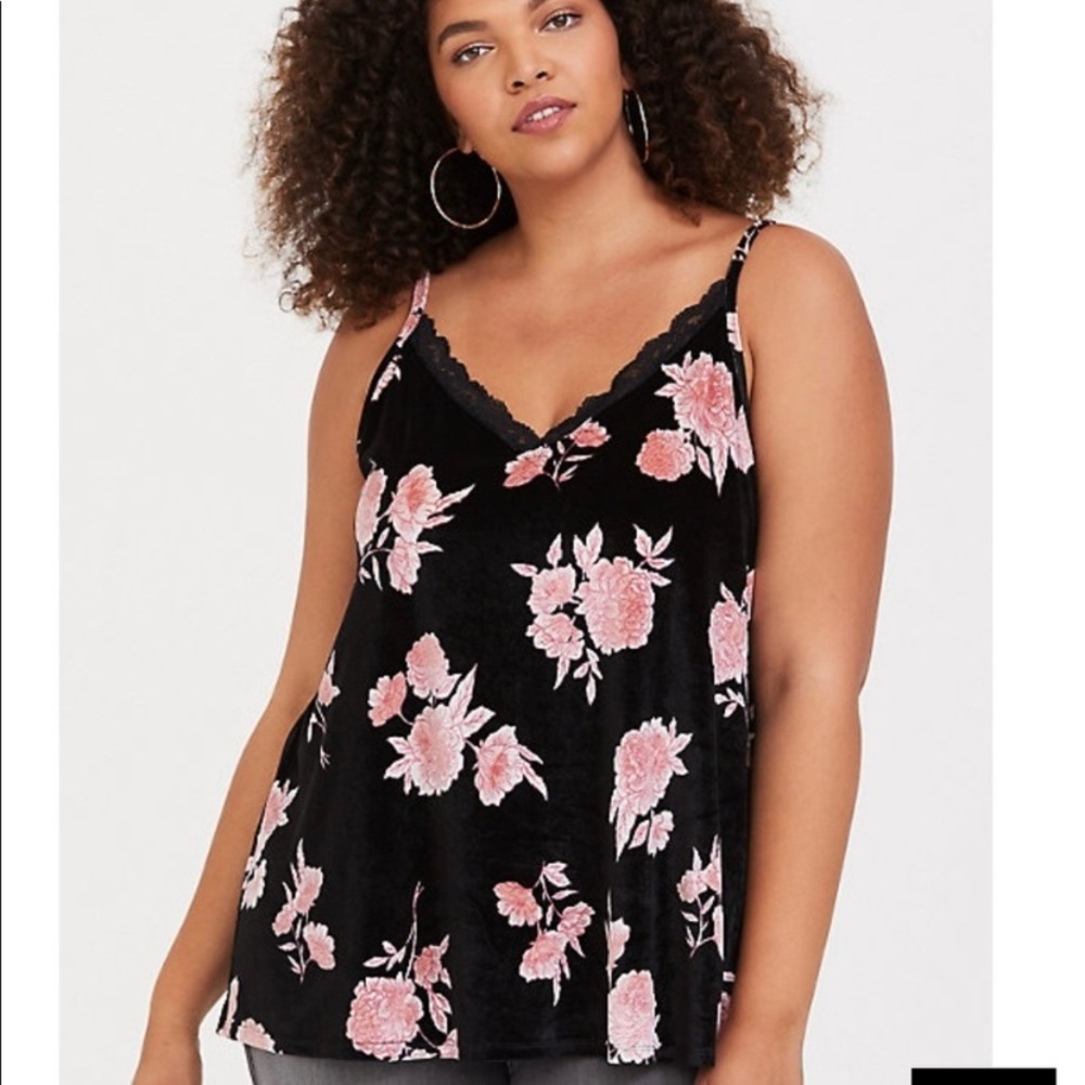 Black and Pink Camisole Top